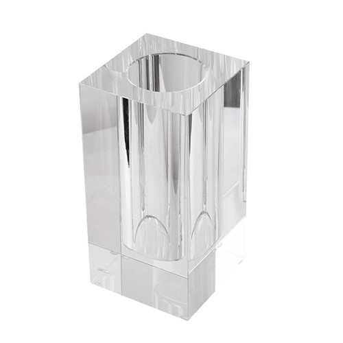 8" Clear Square Glass Table Vase - 880016711998