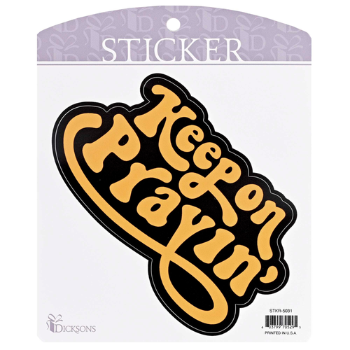 Sticker Keep On Praying Text - 603799705295