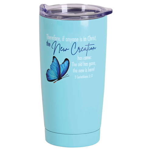 Tumbler Butterfly New Creation Teal  - 603799704496