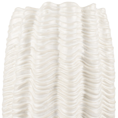 Cylinder Ceramic Sculptural Waves Table Vase - 880016813715
