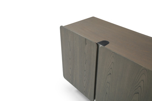 79" Light Gray Wood Sideboard With Four Doors - 880016443080