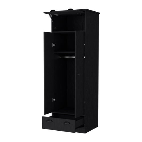 23" Black Drawer Combo Dresser - 608219274672