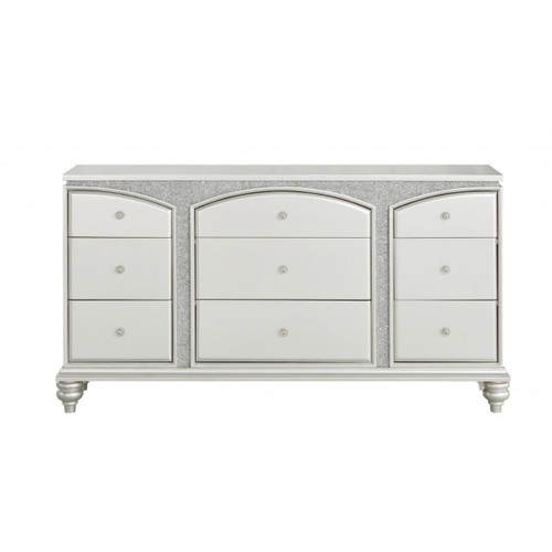 66" Platinum Manufactured Wood Nine Drawer Standard Dresser - 606114153160