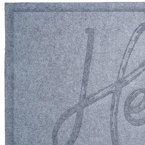 24" X 36" Gray Hello Outdoor Polypropylene Door Mat - 880016708936
