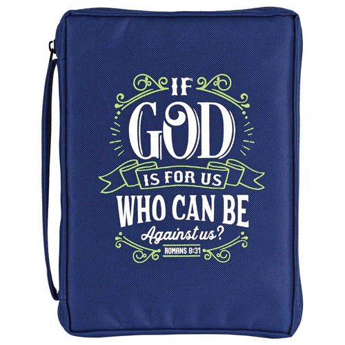 Bible Case If God Is For Us Navy  - 603799699297