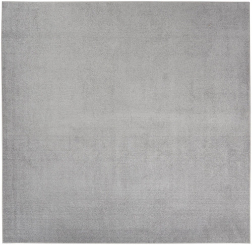 9' Gray Square Indoor Outdoor Area Rug
