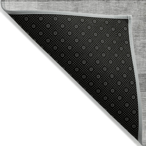 9' X 12' Gray Ombre Washable Non Skid Indoor Outdoor Area Rug - 608219330453