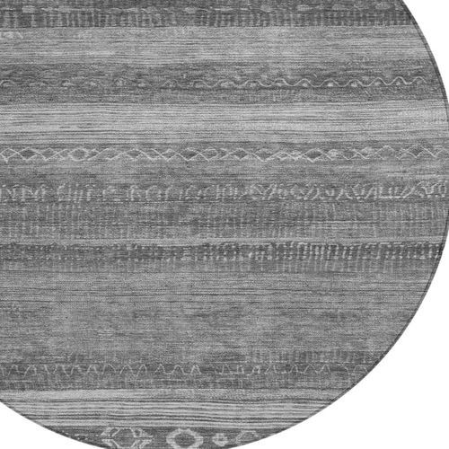 Round Aztec Washable Indoor Outdoor Area Rug - 880016730876
