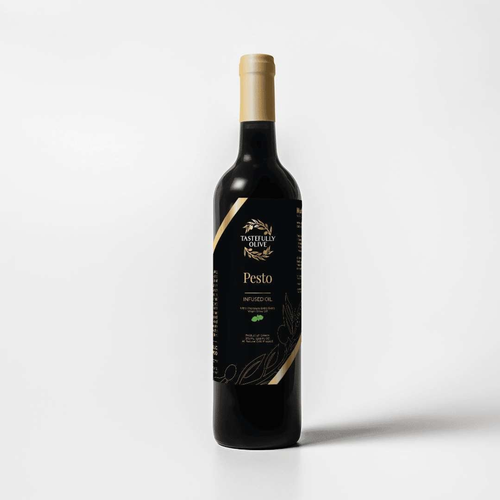 Pesto Infused Extra Virgin Olive Oil (12 Units Per Case) - 688201383834