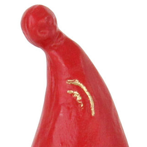 Cast Iron Christmas Santa Gnome Figurine - 880016649765
