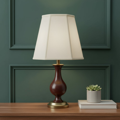 Eggshell Linen Piped Empire Lamp Shade - 880016775709