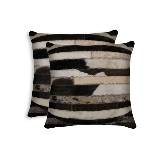 Homeroots Home Decor 18 X 18 X 5 Inches Tricolor Pillow 2 Pack