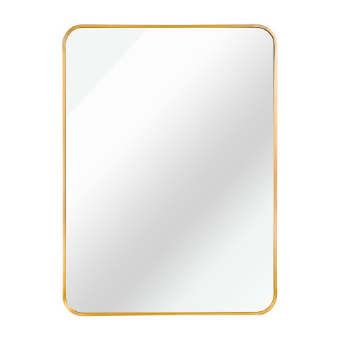 36" Gold Aluminum Framed Accent Mirror - 880016459364
