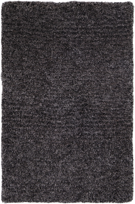9' X 12' Black Shag Hand Tufted Area Rug - 608219208233