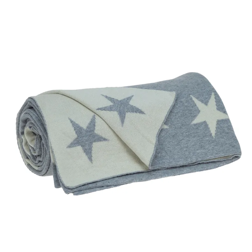 Parkland Collection  Transitional Gray 52" X 70" Kinitted Throw Blanket