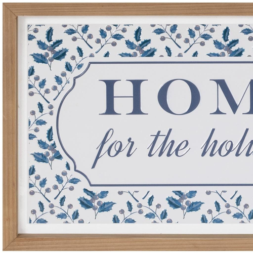 Home For The Holidays Wood Framed Art - 880016833126