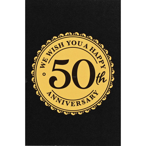 Itty Bitty Card Happy Anniversary 50th - 603799699099