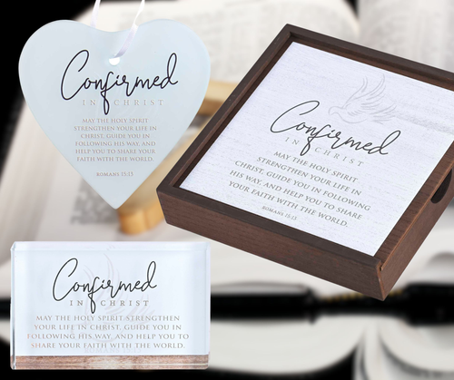 Tabletop Glass Plaque Confirm In Christ - 603799691444