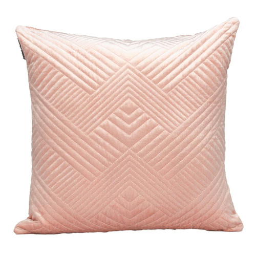 Homeroots Home Decor Transitional Pink Quilted Throw Pillow, 20 x 20 x 4 Inches