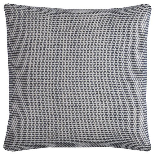 Homeroots Home Decor Indigo Ivory Scaled Diamond Pattern Throw Pillow, Indigo Ivory, 22 x 22 Inches