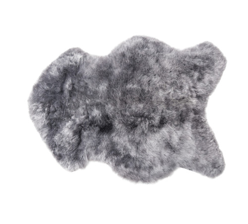 2' x 3' Gray Sheepskin Handmade Non Skid Area Rug - 606114840237