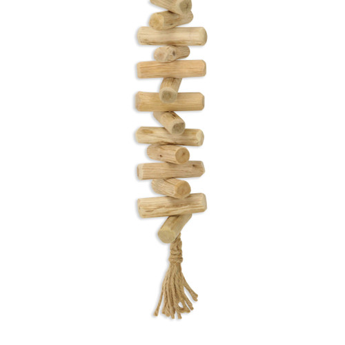 40" Brown Wood Rods And Rope Decorative Tassel - 608219138868