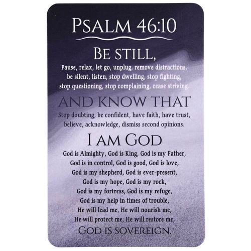 Pocketcard Be Still And Know I Am God - 603799692274