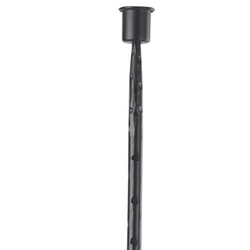 30" Black Abstract Metal Tabletop Taper Candlestick - 880016606522