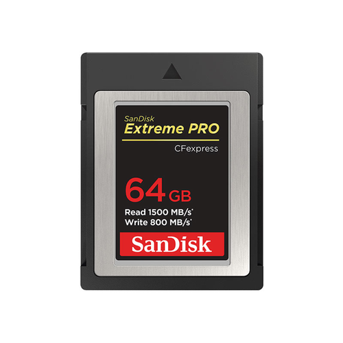SanDisk Extreme Pro CFexpress Card, 64GB, Type B, 1500/800 MB/s, with JC,RP - 619659180928