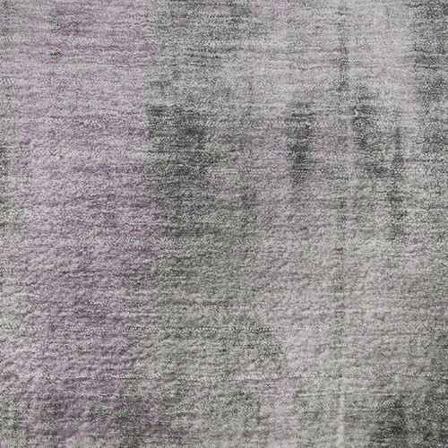 8' X 10' Purple Charcoal And Ivory Abstract Washable Area Rug With UV Protection - 880024894423