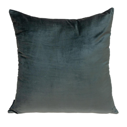 Homeroots Home Decor Dark Gray and Pink Dual Solid Color Reversible Throw Pillow