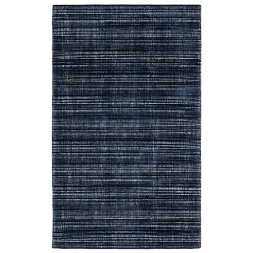 10' X 13' Navy Blue And Blue Striped Hand Tufted Area Rug - 608219238728