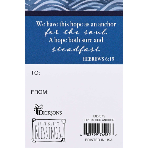 Itty Bitty Card Hope Is Our Anchor