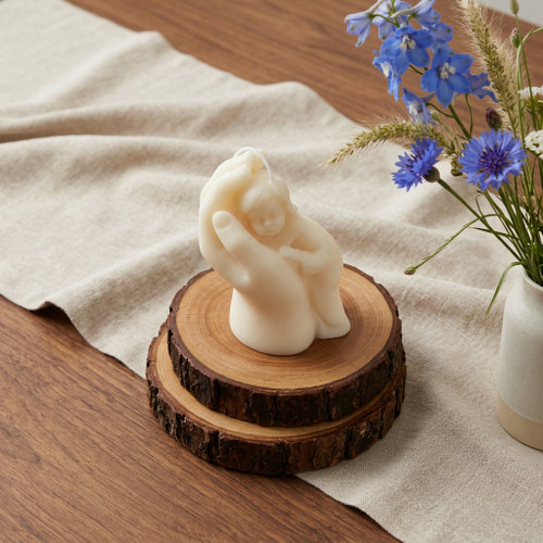 3" Ivory Clean Cotton Scented Baby Dimensional Candle - 880024938431
