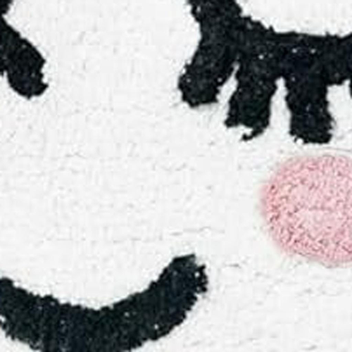 Cloud Shape Smiley Face Washable Area Rug With Tassels - 880016581881