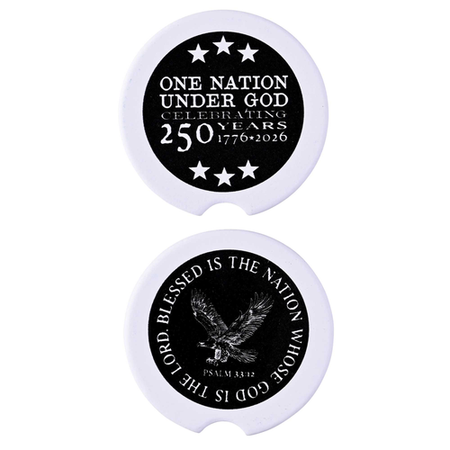 Car Coaster Eagle Blessed And One Nation - 603799756945