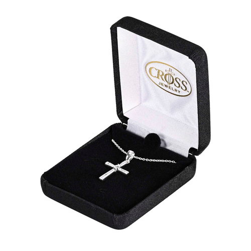 Necklace Box Cross Silver-Plated  - 603799689991