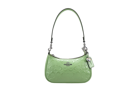 Coach Teri Mini Patent leather Heart Charm Crossbody Bag - 198685104943