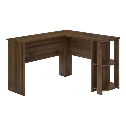 47" Brown Wood Corner Computer Desk - 608219370183