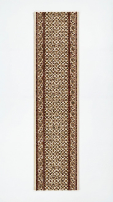 11' Beige And Cream Moroccan Runner Rug - 880024635798