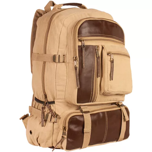 Retro Cantabrian Excursion Rucksack - Khaki - 099598437756