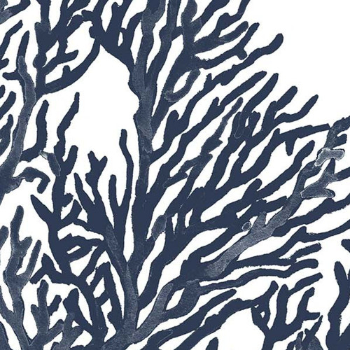 Set Of Two Blue Coral I Silver Framed Print Wall Art - 606114917366