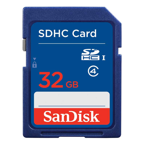 SanDisk SDHC Memory Card, 32GB, SDSDB-032G-A46, Class 4, Retail Pkg - 619659058494
