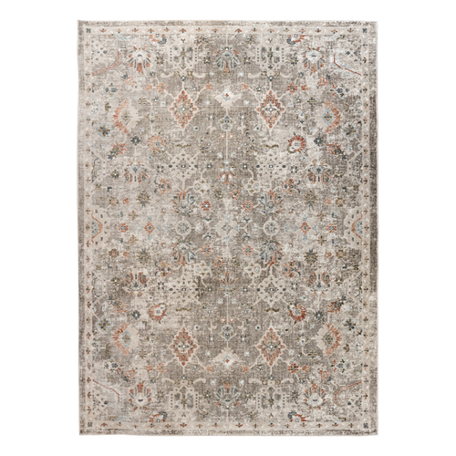 2' X 3' Gray Ivory And Brown Medallion Area Rug - 880016686012