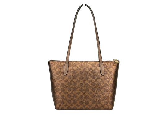 Coach Signature Fiona Zip Tote Bag - 196395996155