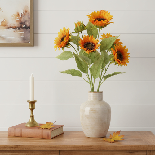 Set of Twelve  Fall Sunflower Wreath Sprays - 880016541861