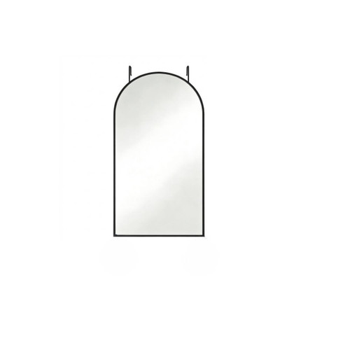 47" Black Aluminum Arch Over the Door Framed Accent Mirror - 880024520513