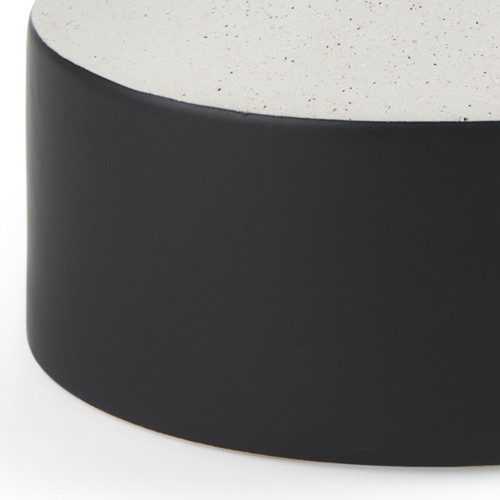 12" Black And White Ombre Ceramic Jug Vase - 880024841298