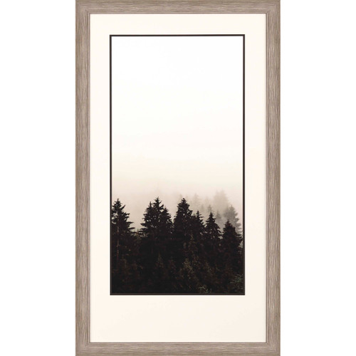 Misty Peak II Silver Framed Print Wall Art - 608219397517