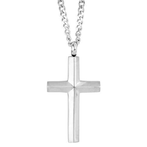 Necklace By His Stripes Matte Mens Cross - 603799748889